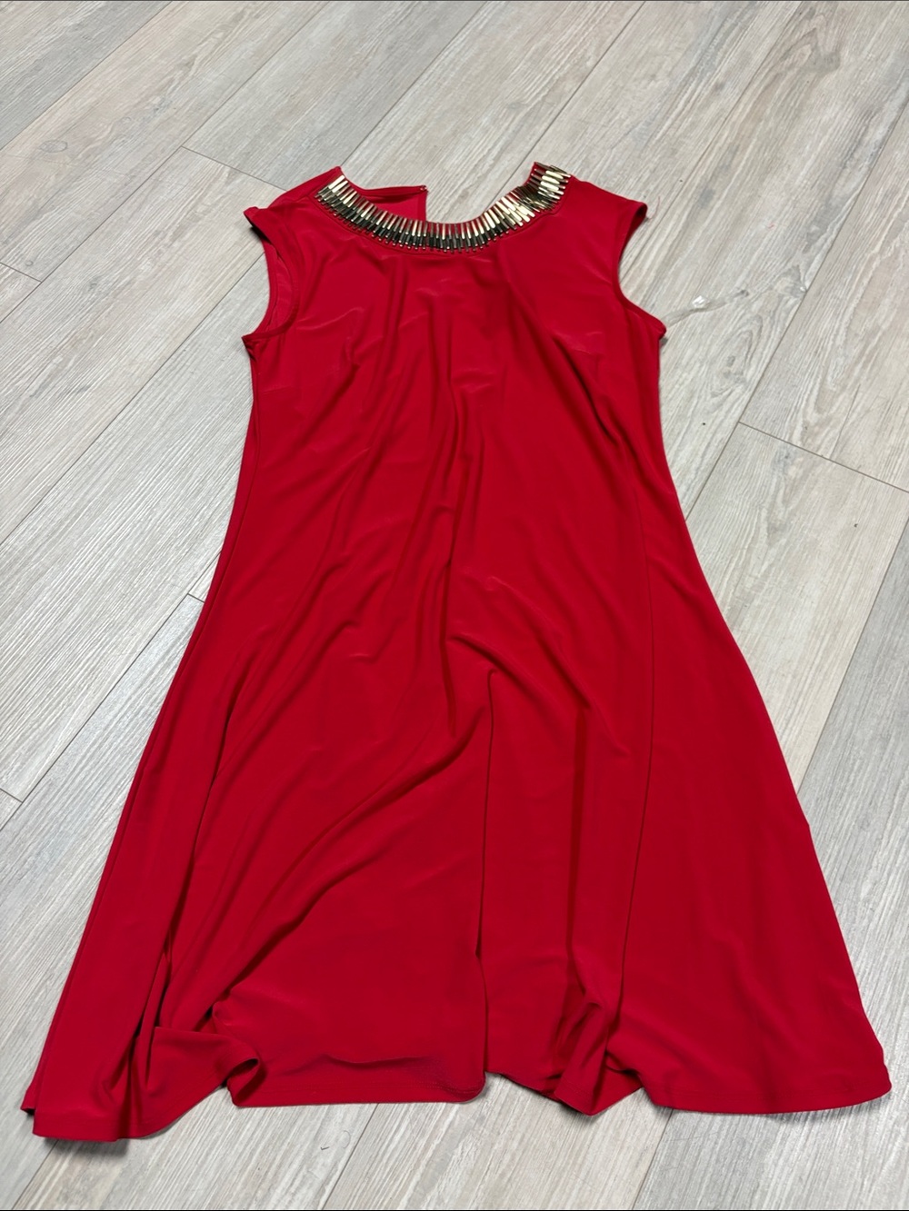 Red Sleeveless Dress - Dress Barn